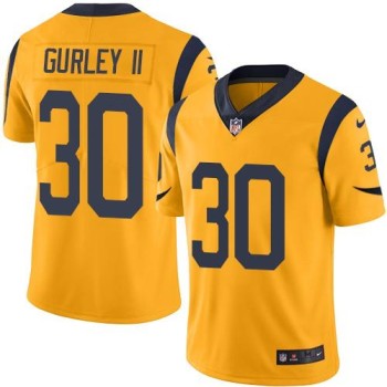 Rams #30 Todd Gurley II Gold Youth Stitched NFL Limited Rush Jersey Rams #30 Todd Gurley II Gold Youth Stitched NFL Limited Rush Jersey