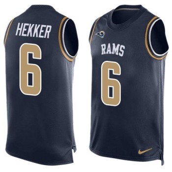 Rams #6 Johnny Hekker Navy Blue Team Color Men's Stitched NFL Limited Tank Top Jersey Rams #6 Johnny Hekker Navy Blue Team Color Men's Stitched NFL Limited Tank Top Jersey