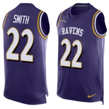 Ravens #22 Jimmy Smith Purple Team Color Men's Stitched NFL Limited Tank Top Jersey Ravens #22 Jimmy Smith Purple Team Color Men's Stitched NFL Limited Tank Top Jersey