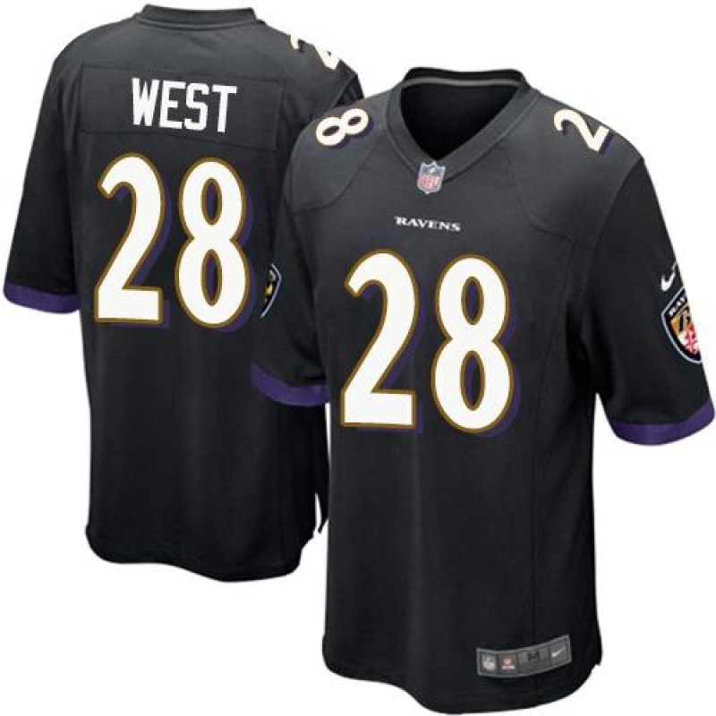 Nike Ravens #28 Terrance West Black Alternate Youth Stitched NFL New Elite Jersey Nike Ravens #28 Terrance West Black Alternate Youth Stitched NFL New Elite Jersey