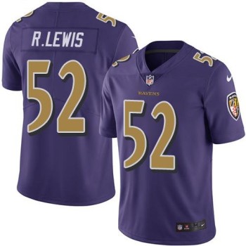 Ravens #52 Ray Lewis Purple Men's Stitched NFL Limited Rush Jersey Ravens #52 Ray Lewis Purple Men's Stitched NFL Limited Rush Jersey