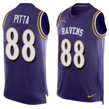 Ravens #88 Dennis Pitta Purple Team Color Men's Stitched NFL Limited Tank Top Jersey Ravens #88 Dennis Pitta Purple Team Color Men's Stitched NFL Limited Tank Top Jersey