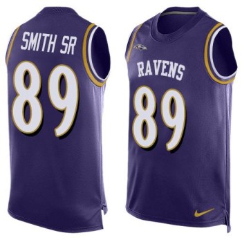 Ravens #89 Steve Smith Sr Purple Team Color Men's Stitched NFL Limited Tank Top Jersey Ravens #89 Steve Smith Sr Purple Team Color Men's Stitched NFL Limited Tank Top Jersey