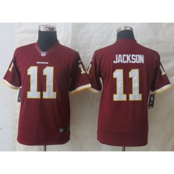 Redskins #11 DeSean Jackson Burgundy Red Team Color Youth Stitched NFL Limited Jersey