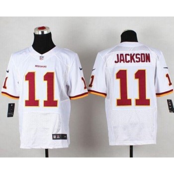 Redskins #11 DeSean Jackson White Men's Stitched NFL Elite Jersey