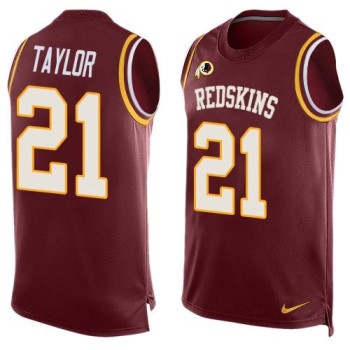 Redskins #21 Sean Taylor Burgundy Red Team Color Men's Stitched NFL Limited Tank Top Jersey