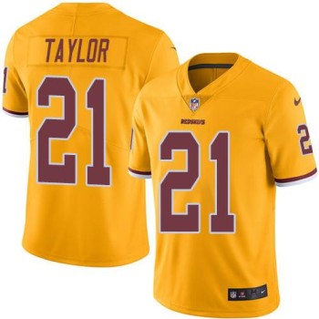Redskins #21 Sean Taylor Gold Men's Stitched NFL Limited Rush Jersey