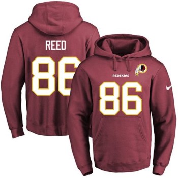 Redskins #86 Jordan Reed Burgundy Red Name & Number Pullover NFL Hoodie Redskins #86 Jordan Reed Burgundy Red Name & Number Pullover NFL Hoodie