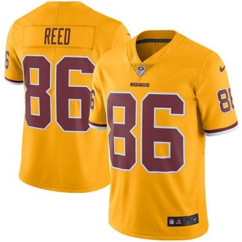 Redskins #86 Jordan Reed Gold Men's Stitched NFL Limited Rush Jersey