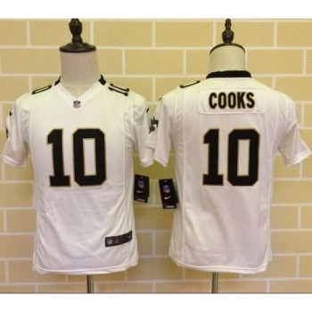 Saints #10 Brandin Cooks White Youth Stitched NFL Elite Jersey Saints #10 Brandin Cooks White Youth Stitched NFL Elite Jersey