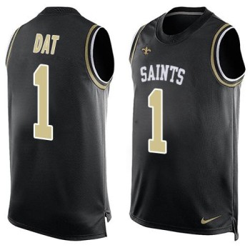 Saints #1 Who Dat Black Team Color Men's Stitched NFL Limited Tank Top Jersey Saints #1 Who Dat Black Team Color Men's Stitched NFL Limited Tank Top Jersey