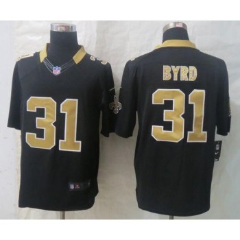 Saints #31 Jairus Byrd Black Team Color Men's Stitched NFL Limited Jersey Saints #31 Jairus Byrd Black Team Color Men's Stitched NFL Limited Jersey