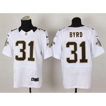 Saints #31 Jairus Byrd White Men's Stitched NFL Elite Jersey Saints #31 Jairus Byrd White Men's Stitched NFL Elite Jersey