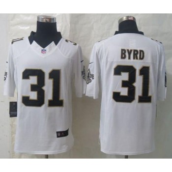 Saints #31 Jairus Byrd White Men's Stitched NFL Limited Jersey Saints #31 Jairus Byrd White Men's Stitched NFL Limited Jersey