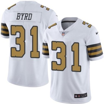 Saints #31 Jairus Byrd White Men's Stitched NFL Limited Rush Jersey Saints #31 Jairus Byrd White Men's Stitched NFL Limited Rush Jersey