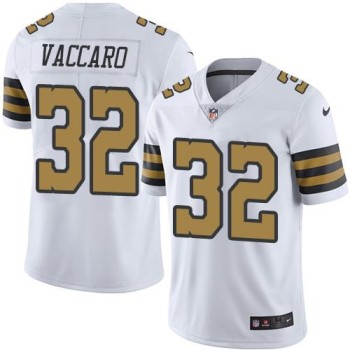Saints #32 Kenny Vaccaro White Men's Stitched NFL Limited Rush Jersey Saints #32 Kenny Vaccaro White Men's Stitched NFL Limited Rush Jersey