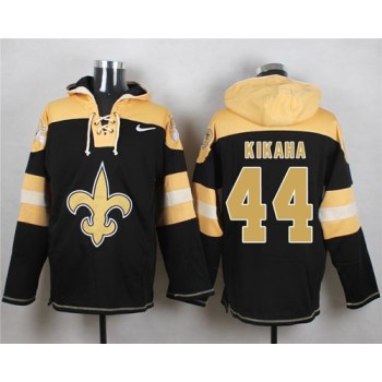 Saints #44 Hau'oli Kikaha Black Player Pullover NFL Hoodie Saints #44 Hau'oli Kikaha Black Player Pullover NFL Hoodie