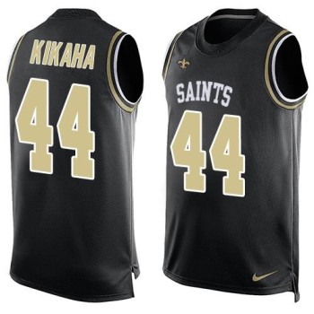 Saints #44 Hau'oli Kikaha Black Team Color Men's Stitched NFL Limited Tank Top Jersey Saints #44 Hau'oli Kikaha Black Team Color Men's Stitched NFL Limited Tank Top Jersey
