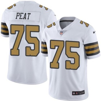 Saints #75 Andrus Peat White Youth Stitched NFL Limited Rush Jersey Saints #75 Andrus Peat White Youth Stitched NFL Limited Rush Jersey