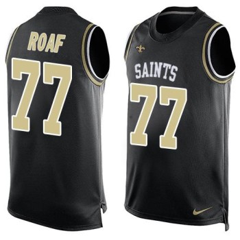 Saints #77 Willie Roaf Black Team Color Men's Stitched NFL Limited Tank Top Jersey Saints #77 Willie Roaf Black Team Color Men's Stitched NFL Limited Tank Top Jersey