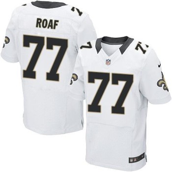 Saints #77 Willie Roaf White Men's Stitched NFL Elite Jersey Saints #77 Willie Roaf White Men's Stitched NFL Elite Jersey