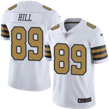 Saints #89 Josh Hill White Men's Stitched NFL Limited Rush Jersey Saints #89 Josh Hill White Men's Stitched NFL Limited Rush Jersey