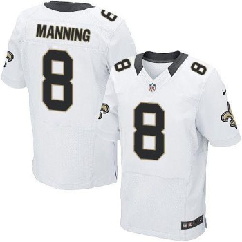 Saints #8 Archie Manning White Men's Stitched NFL Elite Jersey Saints #8 Archie Manning White Men's Stitched NFL Elite Jersey