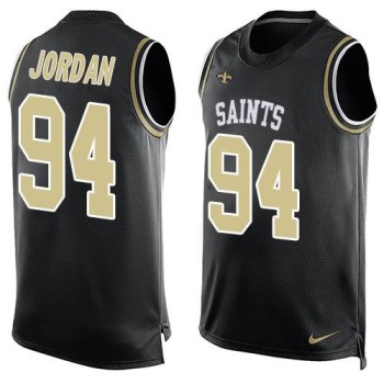 Saints #94 Cameron Jordan Black Team Color Men's Stitched NFL Limited Tank Top Jersey Saints #94 Cameron Jordan Black Team Color Men's Stitched NFL Limited Tank Top Jersey