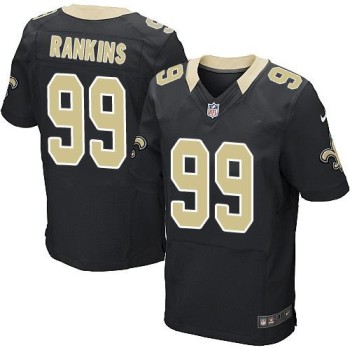 Saints #99 Sheldon Rankins Black Team Color Men's Stitched NFL Elite Jersey Saints #99 Sheldon Rankins Black Team Color Men's Stitched NFL Elite Jersey