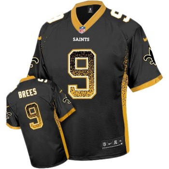 Saints #9 Drew Brees Black Team Color Youth Stitched NFL Elite Drift Fashion Jersey Saints #9 Drew Brees Black Team Color Youth Stitched NFL Elite Drift Fashion Jersey