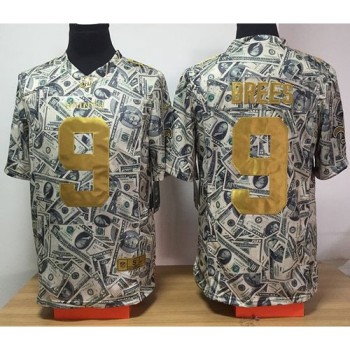 Saints #9 Drew Brees Dollar Fashion Men's Stitched NFL Elite Jersey Saints #9 Drew Brees Dollar Fashion Men's Stitched NFL Elite Jersey