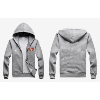 San Francisco 49ers Authentic Logo Hoodie Grey San Francisco 49ers Authentic Logo Hoodie Grey