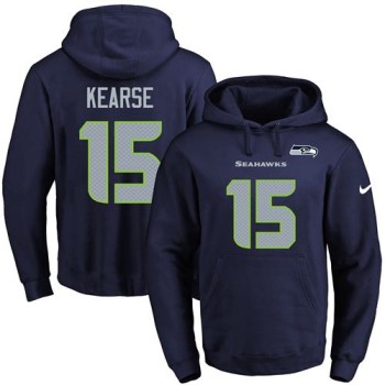 Seahawks #15 Jermaine Kearse Navy Blue Name & Number Pullover NFL Hoodie Seahawks #15 Jermaine Kearse Navy Blue Name & Number Pullover NFL Hoodie