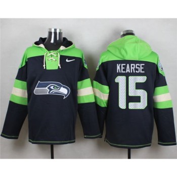 Seahawks #15 Jermaine Kearse Steel Blue Player Pullover NFL Hoodie Seahawks #15 Jermaine Kearse Steel Blue Player Pullover NFL Hoodie