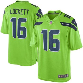 Seahawks #16 Tyler Lockett Green Men's Stitched NFL Limited Rush Jersey Seahawks #16 Tyler Lockett Green Men's Stitched NFL Limited Rush Jersey