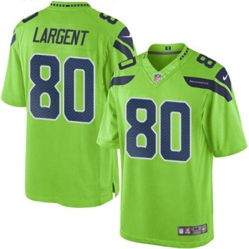 Seahawks #80 Steve Largent Green Men's Stitched NFL Limited Rush Jersey Seahawks #80 Steve Largent Green Men's Stitched NFL Limited Rush Jersey