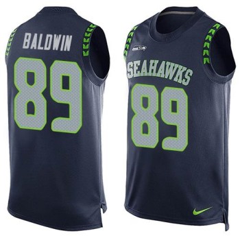 Seahawks #89 Doug Baldwin Steel Blue Team Color Men's Stitched NFL Limited Tank Top Jersey Seahawks #89 Doug Baldwin Steel Blue Team Color Men's Stitched NFL Limited Tank Top Jersey