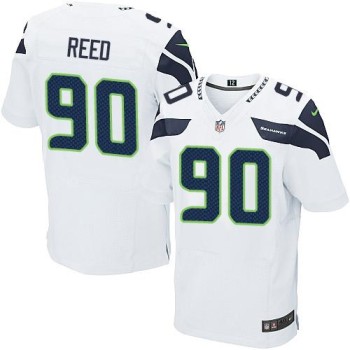 Seahawks #90 Jarran Reed White Men's Stitched NFL Elite Jersey Seahawks #90 Jarran Reed White Men's Stitched NFL Elite Jersey