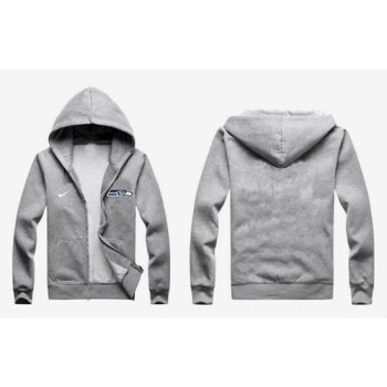 Seattle Seahawks Authentic Logo Hoodie Grey Seattle Seahawks Authentic Logo Hoodie Grey