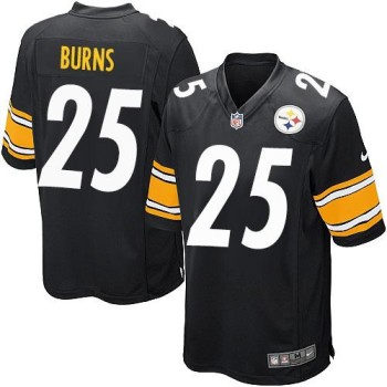 Steelers #25 Artie Burns Black Team Color Youth Stitched NFL Elite Jersey