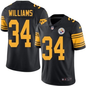 Steelers #34 DeAngelo Williams Black Youth Stitched NFL Limited Rush Jersey Steelers #34 DeAngelo Williams Black Youth Stitched NFL Limited Rush Jersey