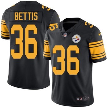 Steelers #36 Jerome Bettis Black Men's Stitched NFL Limited Rush Jersey Steelers #36 Jerome Bettis Black Men's Stitched NFL Limited Rush Jersey