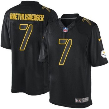 Steelers #7 Ben Roethlisberger Black Men's Stitched NFL Impact Limited Jersey Steelers #7 Ben Roethlisberger Black Men's Stitched NFL Impact Limited Jersey