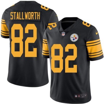 Steelers #82 John Stallworth Black Men's Stitched NFL Limited Rush Jersey Steelers #82 John Stallworth Black Men's Stitched NFL Limited Rush Jersey