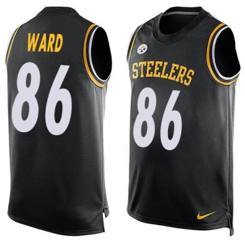 Steelers #86 Hines Ward Black Team Color Men's Stitched NFL Limited Tank Top Jersey Steelers #86 Hines Ward Black Team Color Men's Stitched NFL Limited Tank Top Jersey