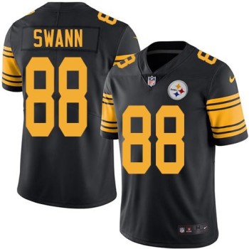 Steelers #88 Lynn Swann Black Men's Stitched NFL Limited Rush Jersey Steelers #88 Lynn Swann Black Men's Stitched NFL Limited Rush Jersey