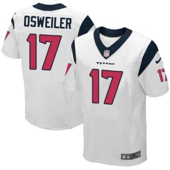 Texans #17 Brock Osweiler White Men's Stitched NFL Elite Jersey Texans #17 Brock Osweiler White Men's Stitched NFL Elite Jersey