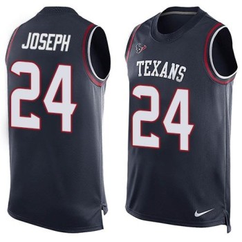 Texans #24 Johnathan Joseph Navy Blue Team Color Men's Stitched NFL Limited Tank Top Jersey Texans #24 Johnathan Joseph Navy Blue Team Color Men's Stitched NFL Limited Tank Top Jersey