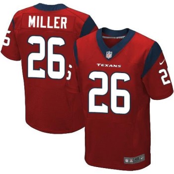 Texans #26 Lamar Miller Red Alternate Men's Stitched NFL Elite Jersey Texans #26 Lamar Miller Red Alternate Men's Stitched NFL Elite Jersey
