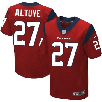 Texans #27 Jose Altuve Red Alternate Men's Stitched NFL Elite Jersey Texans #27 Jose Altuve Red Alternate Men's Stitched NFL Elite Jersey